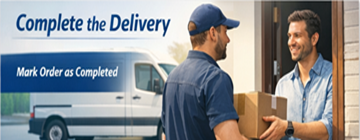 Soukromá osoba potvrzuje dokončení doručení po dokončení přepravy na ExusTrans