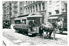 Tramvaj tažená koňmi v New Yorku